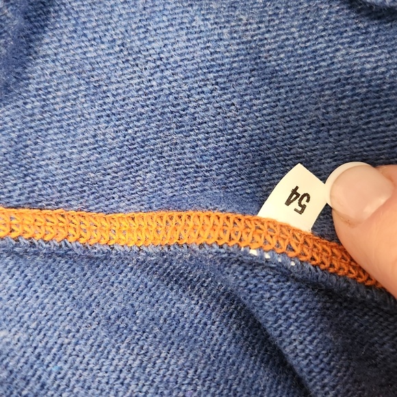 Codice Cashmere Wool Blend 1/4 Zip Pullover Italy Designer Sweater Sz XL (54) - Picture 5 of 15